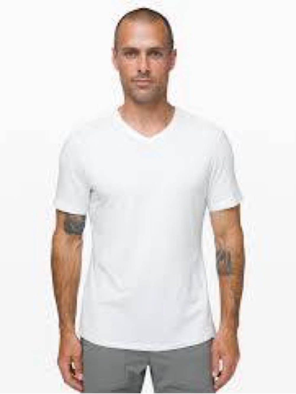 Lululemon Men’s Classic V-Neck 5 Year T-Shirt in White